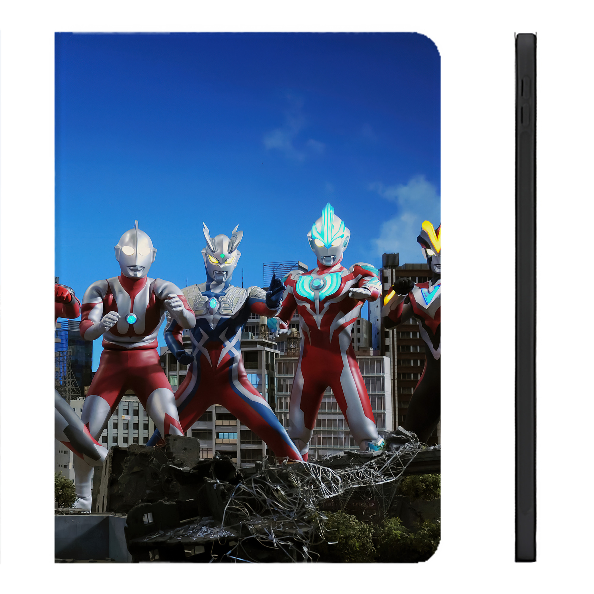 （画像用） ウルトラマン Ultraman IPadケース ペンホルダー付き ブックスタイルデザイン